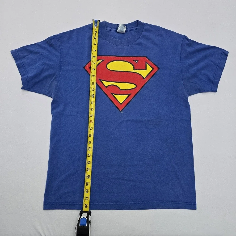 Vintage 2007 Superman T Shirt Blue Alstyle AAA DC Comics Graphic Tee Mens Large